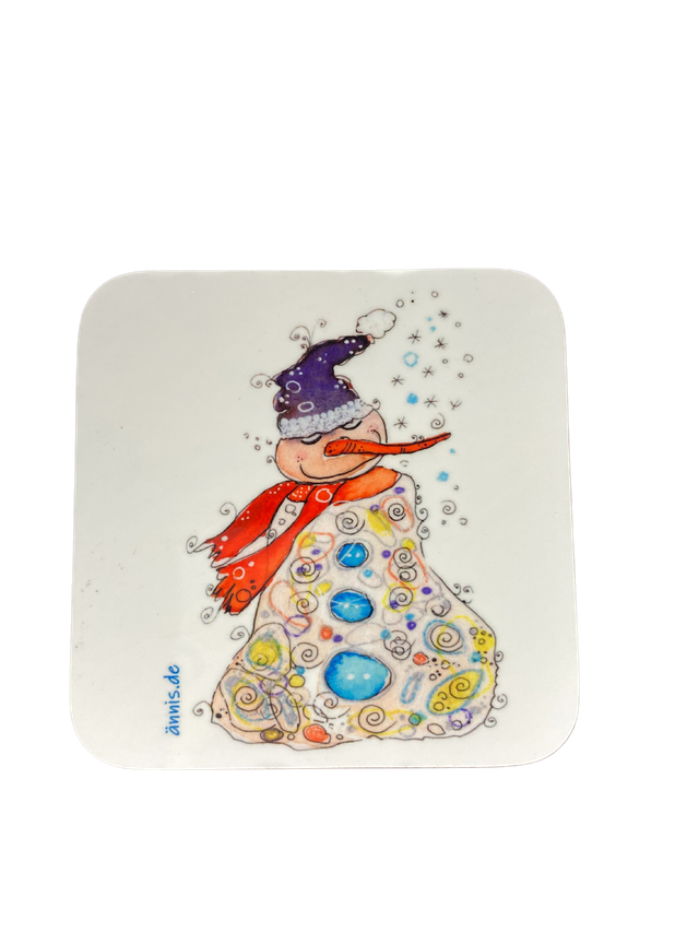 Untersetzer "Schneemann"
