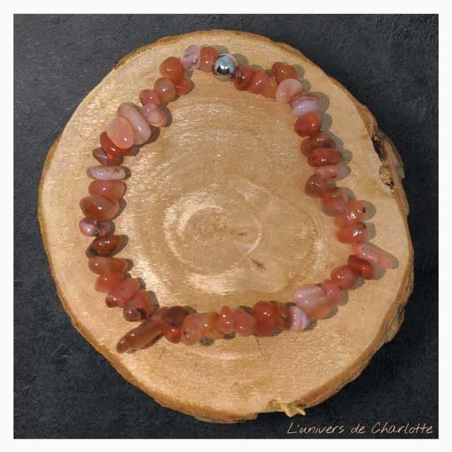 Bracelet "Cornaline" baroque BR-221