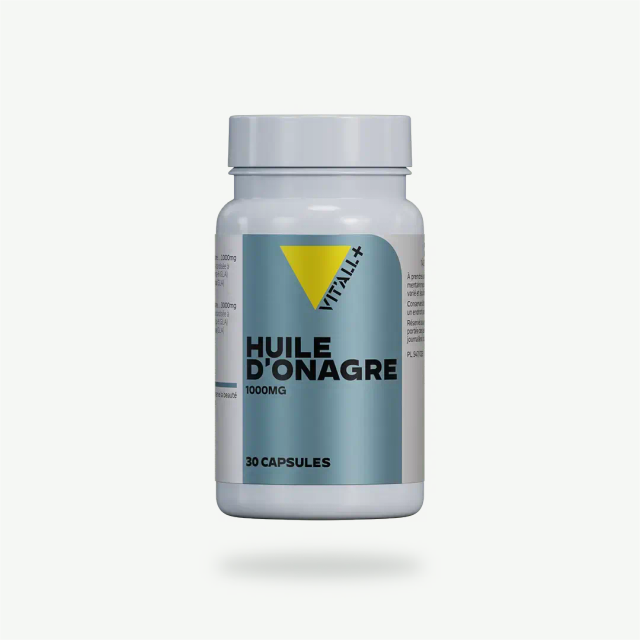 Huile d'Onagre 1000 mg - Beauté de la Peau &amp; Cycle | Vitall+