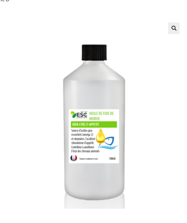 HUILE DE FOIE DE MORUE – reprise d’état cheval – vitamine D