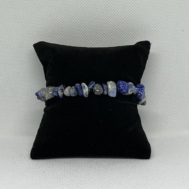 Bracelet en fragments de Lapis Lazuli