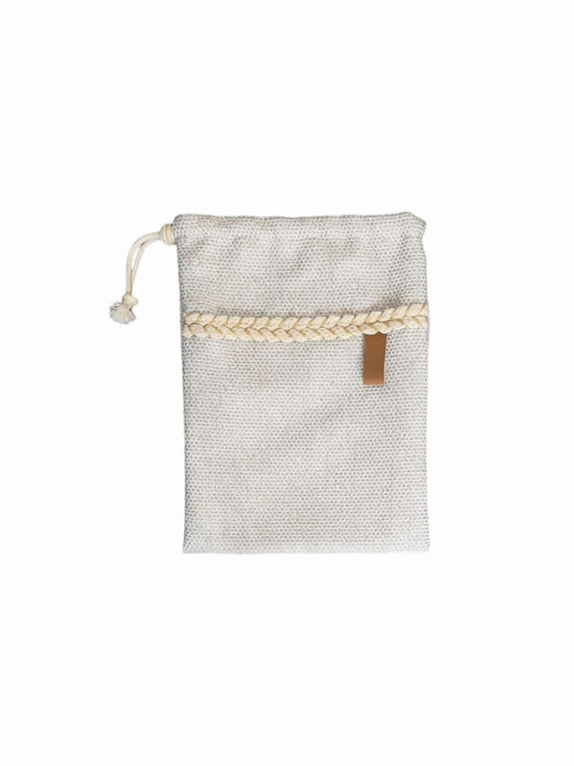 Pochette/ Protège carnet Epis de blé CREME