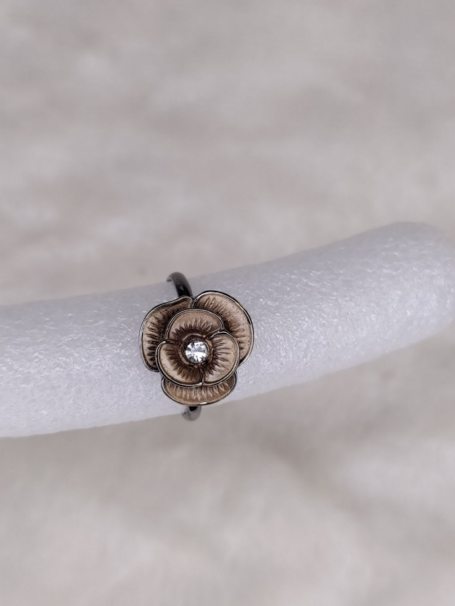 Bague - Petites fleurs avec strass