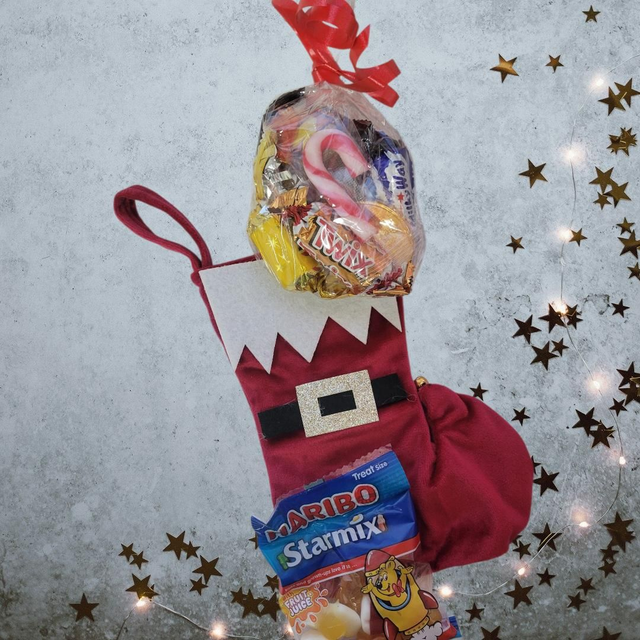 Petit botte de Noël garnie