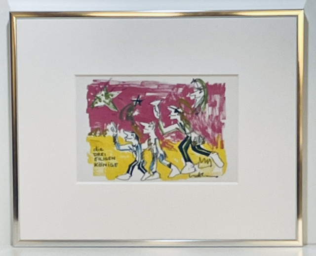 Die drei eiligen Könige - Udo Lindenberg/Unicef gerahmt 