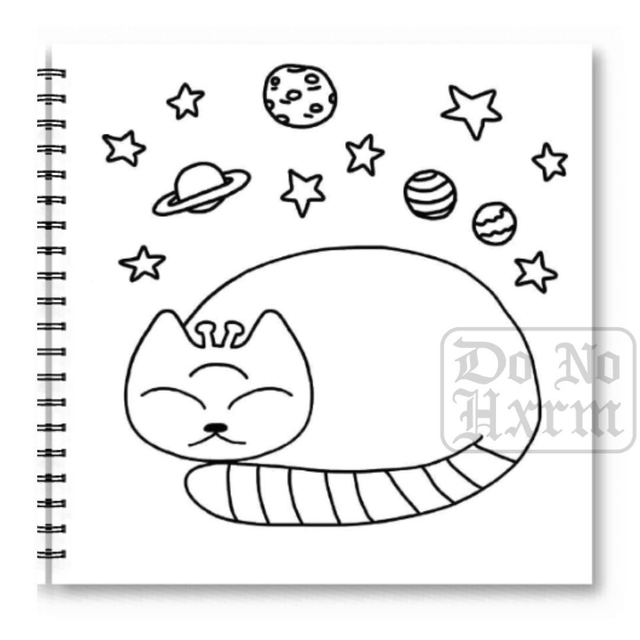 Whimsical Cats Colouring Book