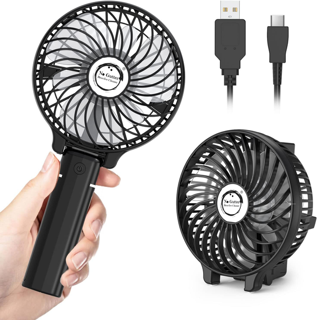 Tragbarer Mini-Handventilator USB(schwarz = Standart)