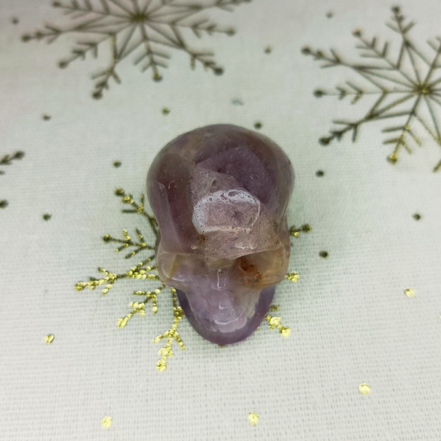 Améthyste Violette / Crâne Sculpté / 64 gr / Grade A