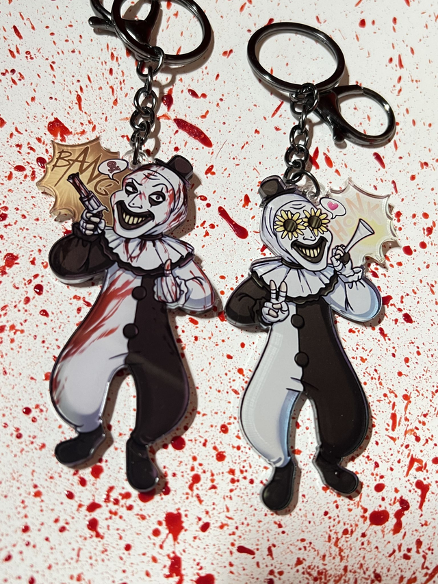 Art the Clown - Double Sided Acrylic Keychain