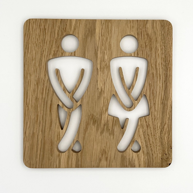 Plaque de porte humoristique pour vos toilettes