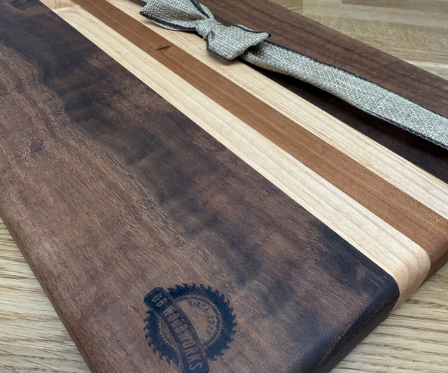 Walnut, cherry and Maple chopping board