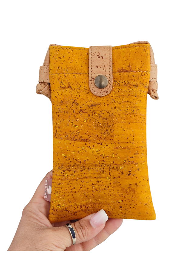 Pochette téléphone jaune Montado