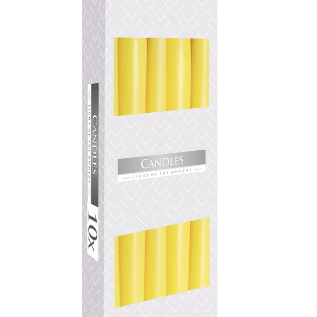 Iso kruunukynttilä keltainen 1kpl