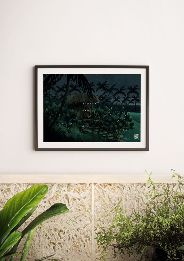 La Cabane sous la pluie