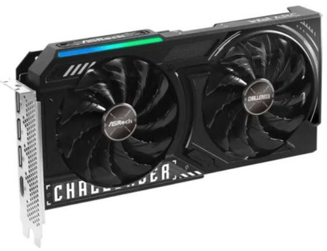 Asrock Intel Arc B580 Challenger 12GB OC, 12GB DDR6, HDMI, 3 DP, 2740MHz Clock, LED Indicator, Overclocked