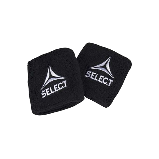 Par de munhequeira com 2 peças Select Preta Tamanho único