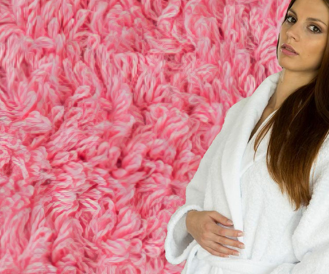 Abyss Habidecor Super Pile bath robes color 573 ( flamingo )