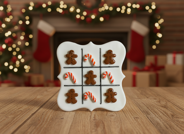 Handgjort Jul Luffarschack – Pepparkakor & Polkagriskäppar