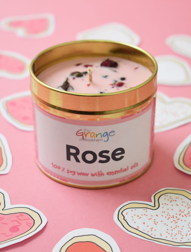Rose Scented Valentines Candle