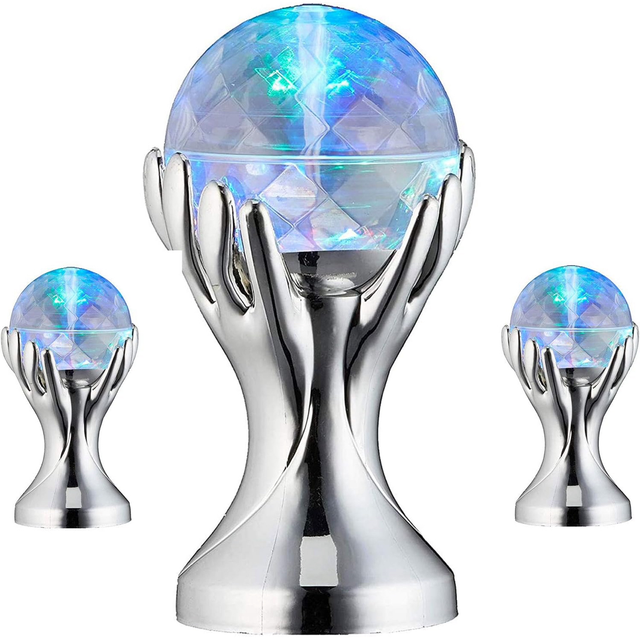 LED Disco Lights Hands Rotating Colorful 3 Disco Ball Hands