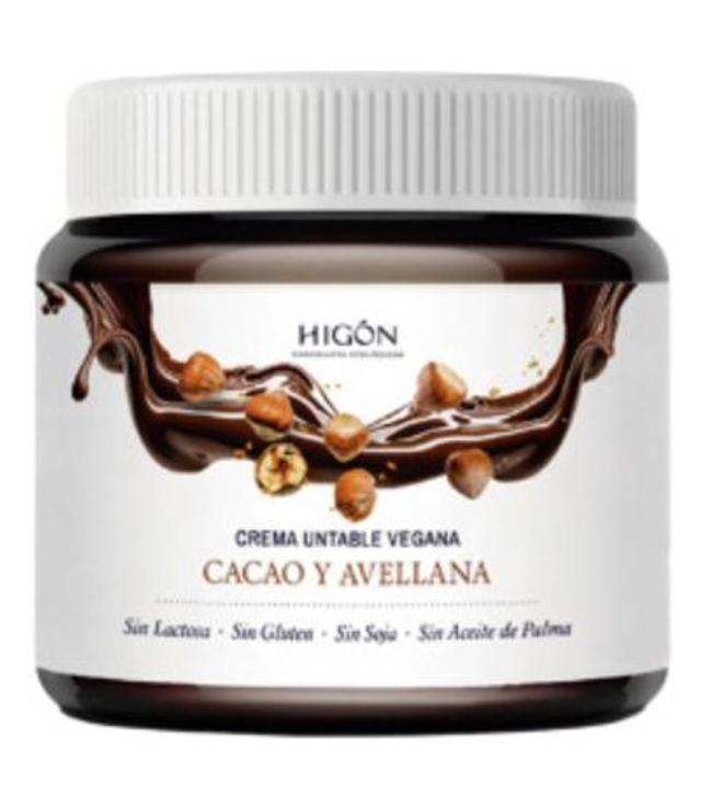 Crema de avellanas y cacao sin azucares