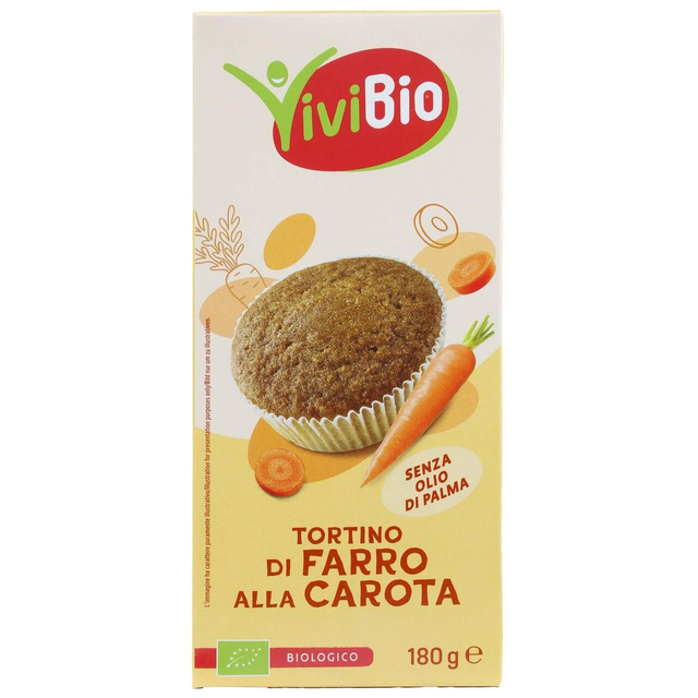 Tortino di farro alla carota 180gr ViviBio