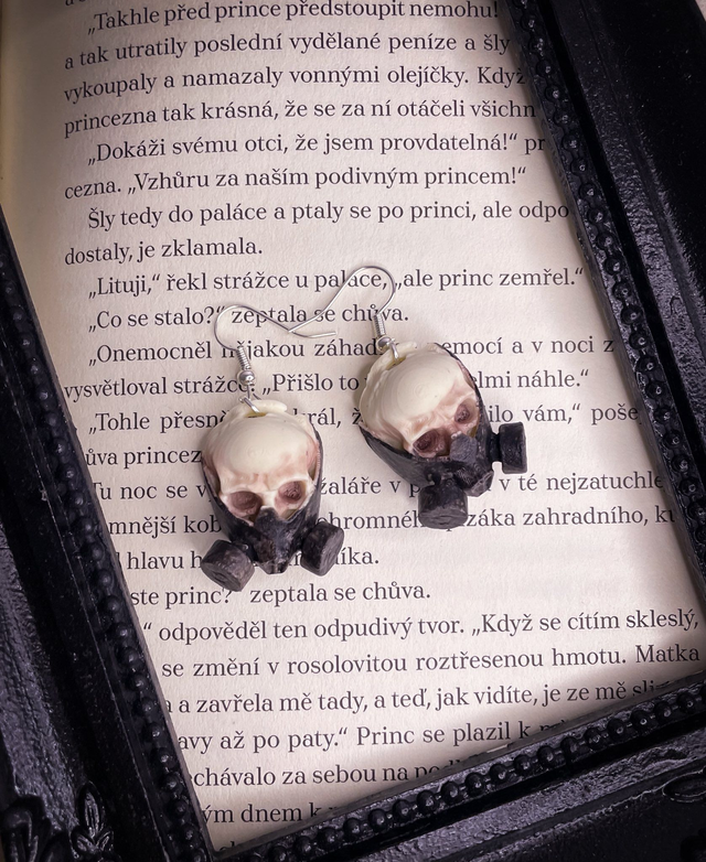 Náušnice Postapocalyptic skull