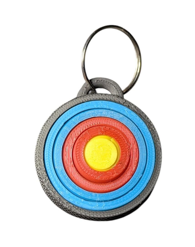 Target Face Fidget Spinner Keyring