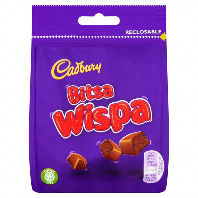 Cadbury Bitsa Wispa Chocolate Bag 95g