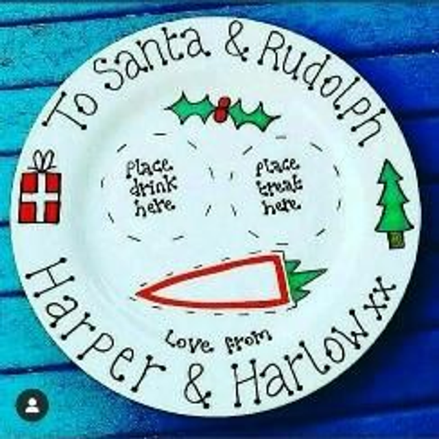 Santa plate