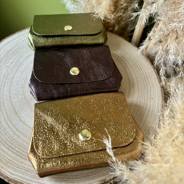 Porte monnaie en cuir ( différentes variantes )