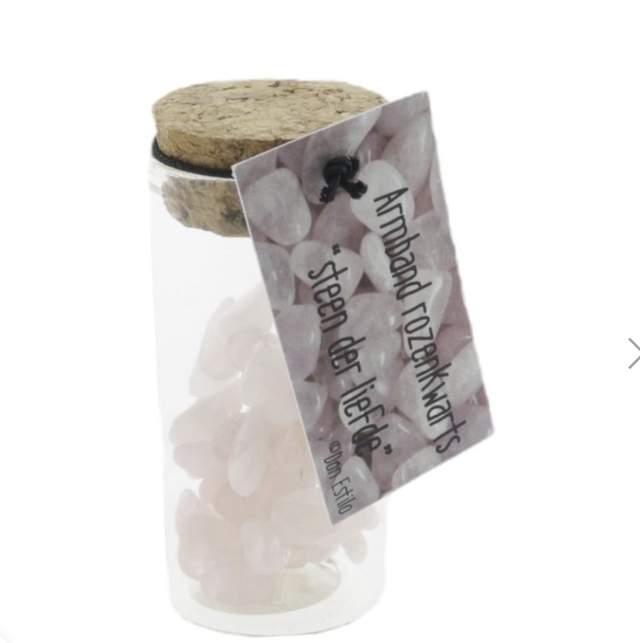 Armband – Steen der liefde – Rozenkwarts