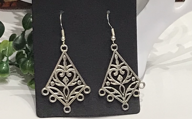 Silver Dangling Earrings- SDE57