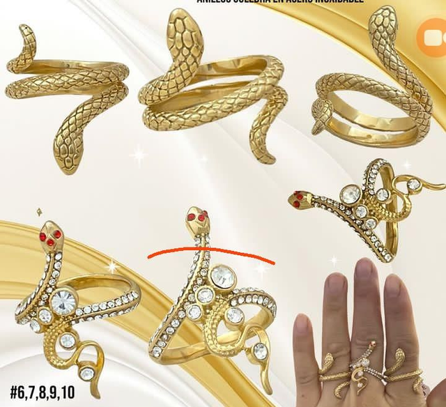 Style serpent pour cette  BAGUE acier de très bonne qualite