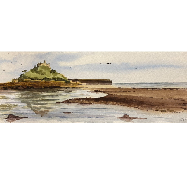 St. Michael’s Mount, Cornwall. Original watercolour (unframed) 