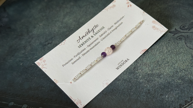 Bracelet élastique | Améthyste 4