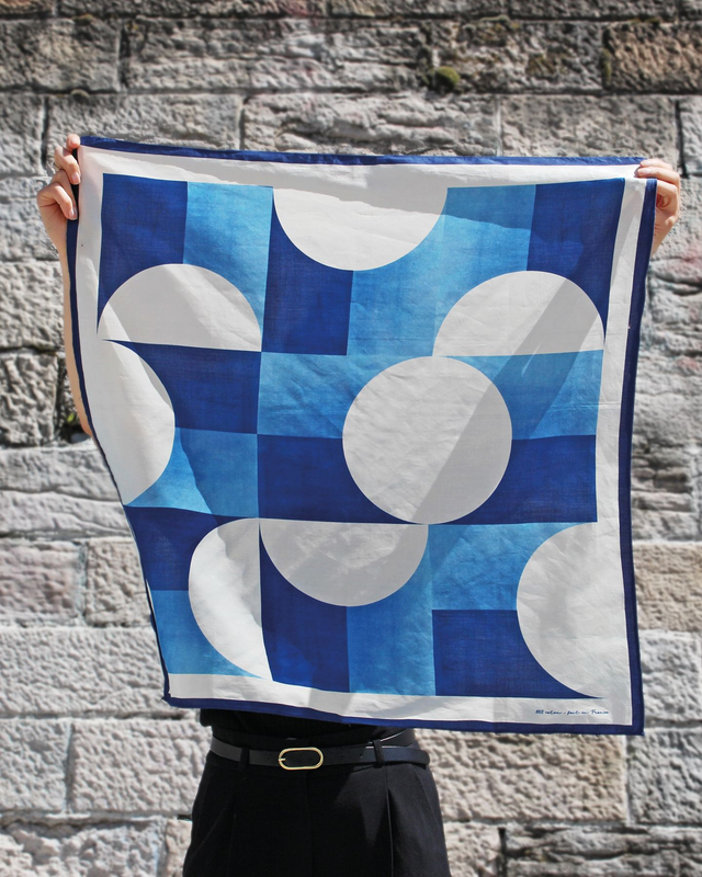 CARRE COTON - Cyanotype