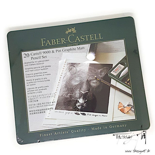 FABER CASTELL - CRAYONS GRAPHITE CASTELL 9000 ET PITT MATT PAR 20 - FB066