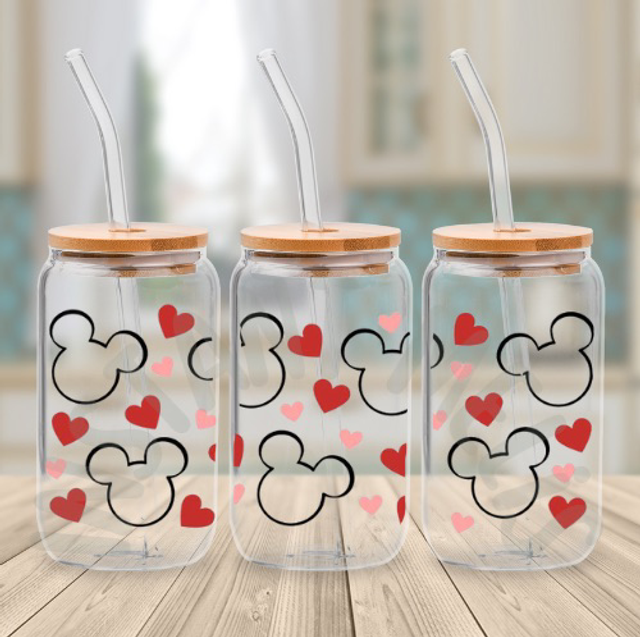 Canette en verre - Mickey