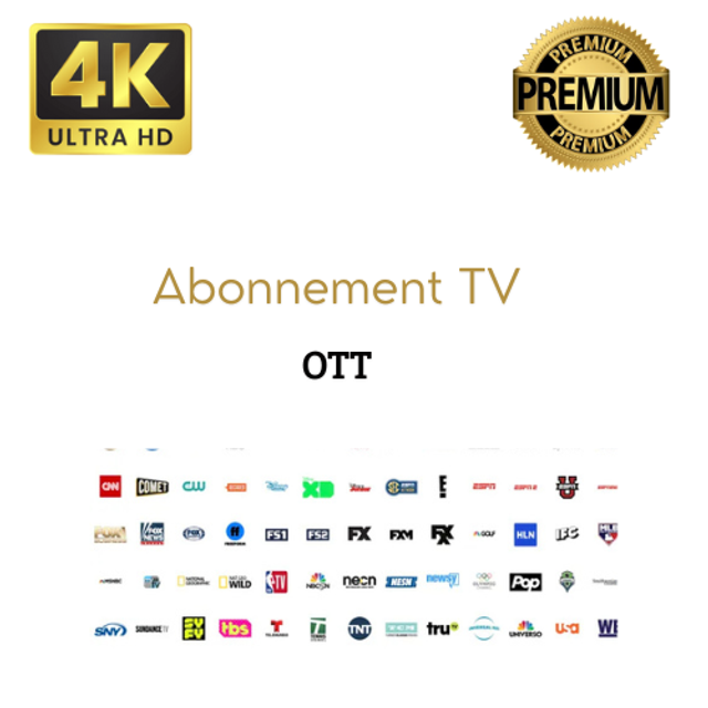 L&#039;abonnement TV ~ 4K UltraHD ~ Streaming Premium