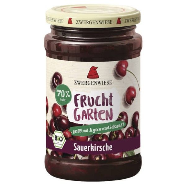Zwergenwiese FruchtGarten Sauerkirsche 225g Glas