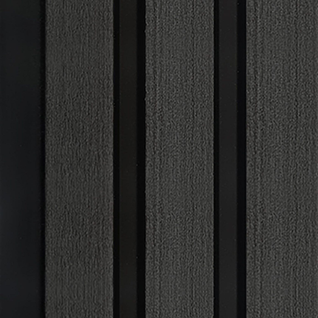 DCD Slat Wall Cladding Panel (233mm) – Charcoal 3D Timber-Effect