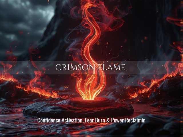 Crimson Flame | Activate Confidence. Break Fear. Step Into Power. | Same Day Delivery