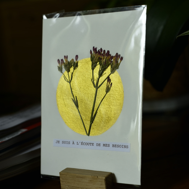 carte postale • je suis à l'écoute de mes besoins