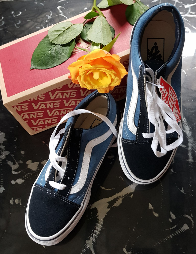 Tennis mixte Vans &quot;Off the Wall&quot; Old Skool Navy