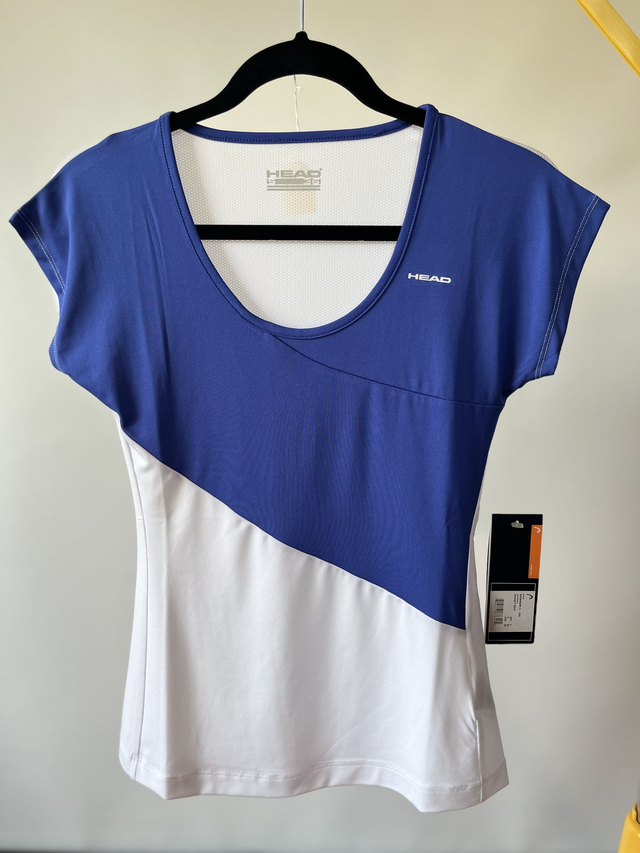 HEAD - Swoop Shirt - Blue and White - Small