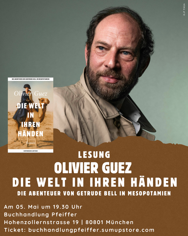05. Mai: Lesung mit Olivier Guez