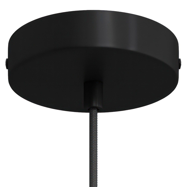 Zylindrischer Metall Schwarz Lampenbaldachin