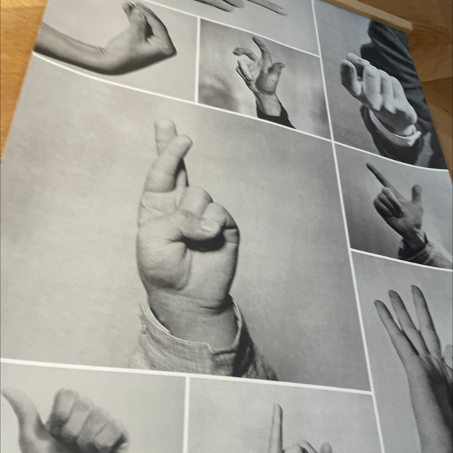 Bruno Munari Hands Or Chair Poster