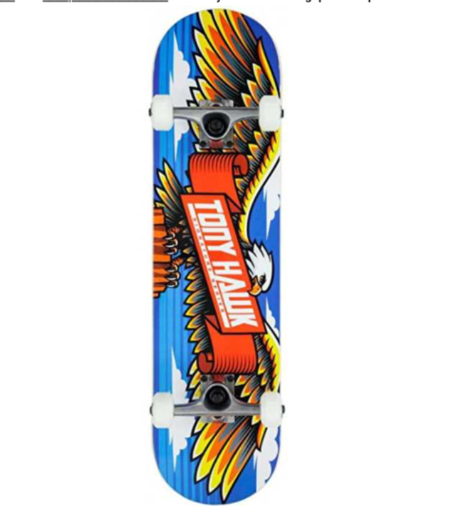 Tony Hawk SS 180 Complete Skateboard - Wingspan Blue 8.00"